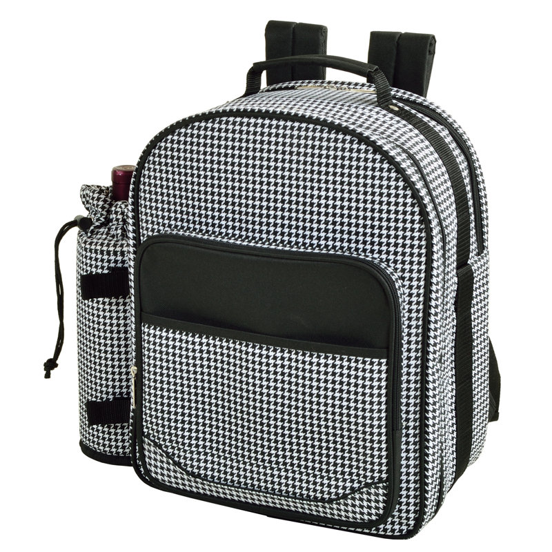 Picnic at Ascot Houndstooth Insulated Picnic Backpack Wayfair Canada